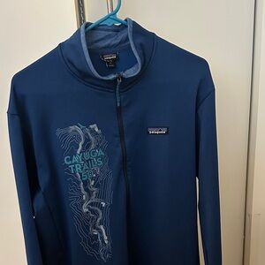 Patagonia Navy Cayuga Trails 50 Pullover Half Zip